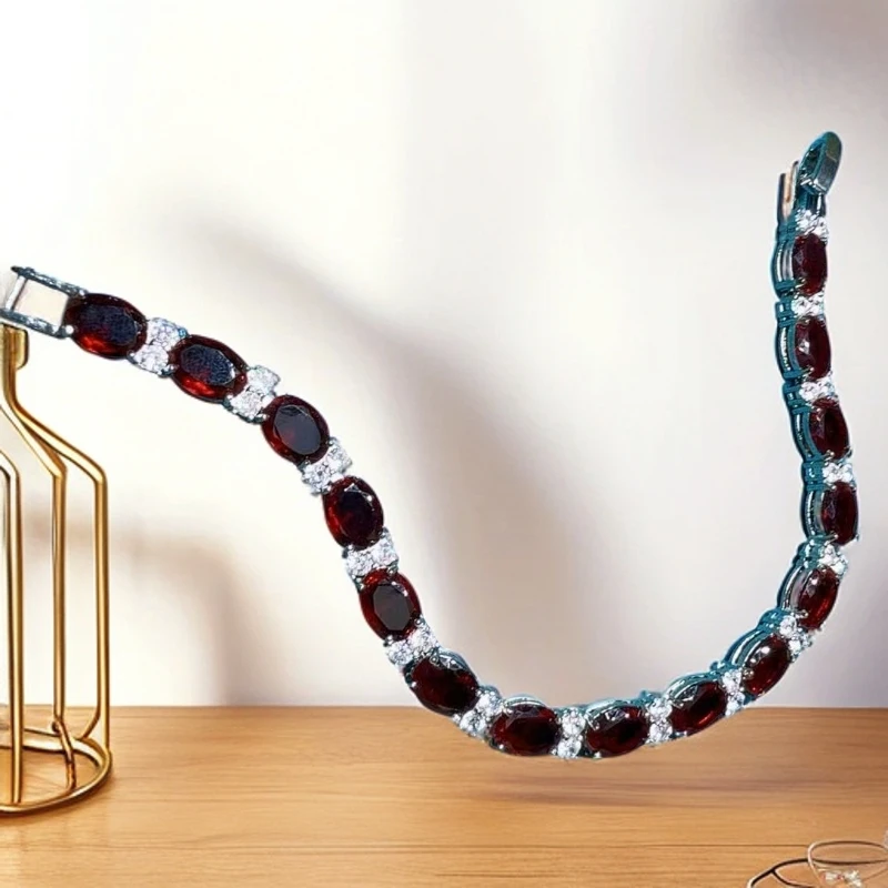 红手链椭圆白隔珠—————————新