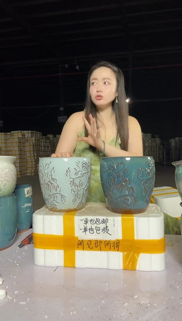 宜兴紫砂粗陶花盆19/20