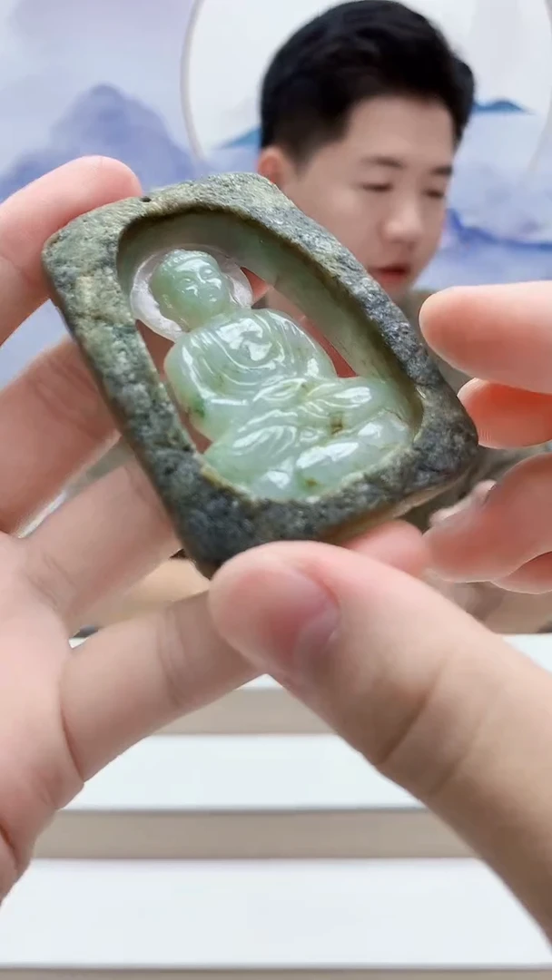 未镶嵌定制翡翠4917bb-毛货挂件82