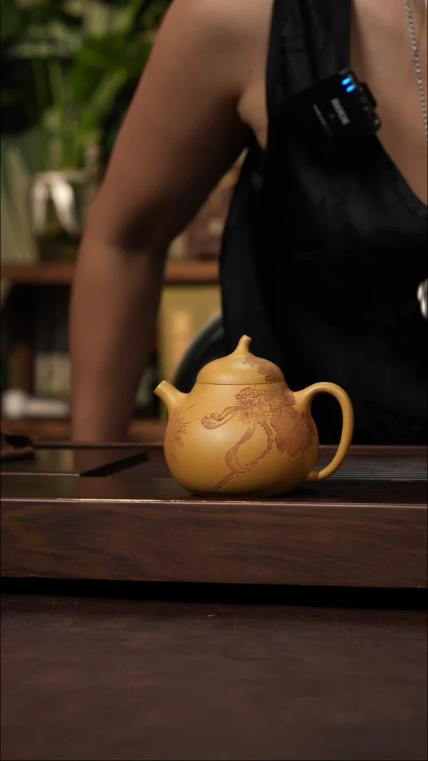 茶壶紫砂黄金段泥茄瓜160cc左右
