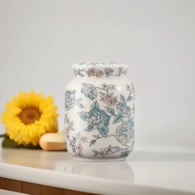 高端山茶花茶叶罐