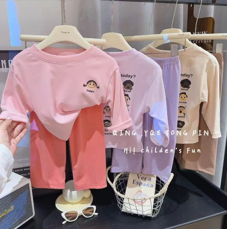 【秋上新】秋冬中大童保暖内衣套装儿童睡衣德绒家居宝宝打底