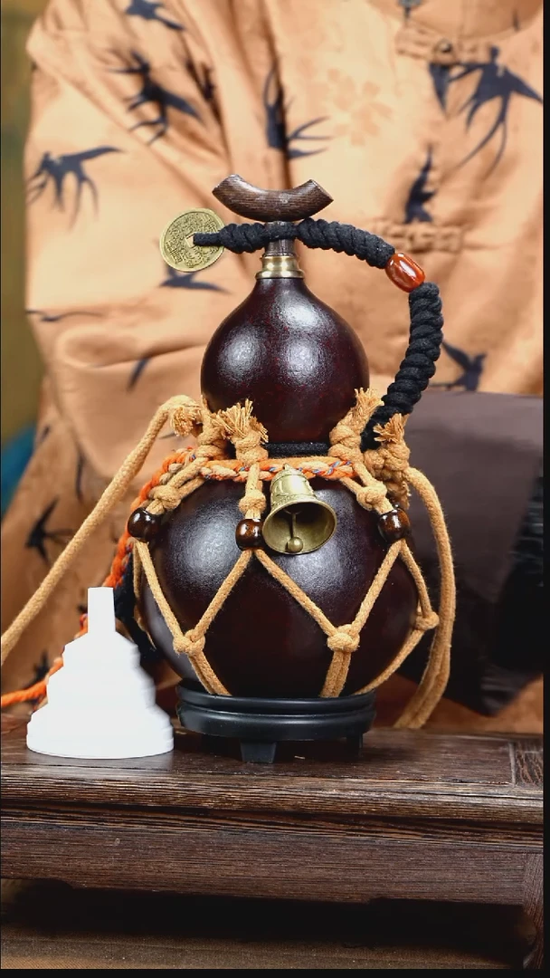 WL052网兜款大漆款酒葫芦（现货现发）