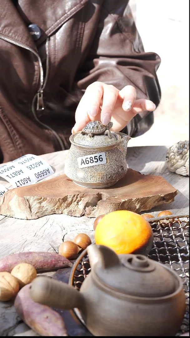 瓷片柴烧孙老师专场福利宝瓶A6856