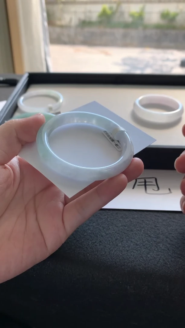 未镶嵌手镯翡翠53.4圆条买断Y4845