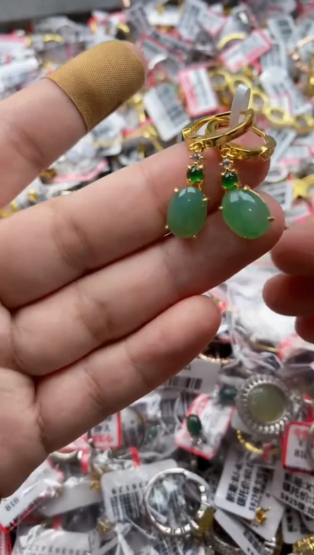 【闪购商品】翡翠戒指银S925镶嵌111111----7