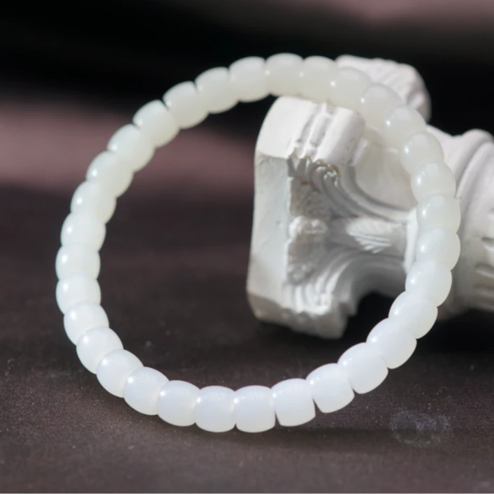 【山哥专享】和田玉直切手串6.5+ QD021301