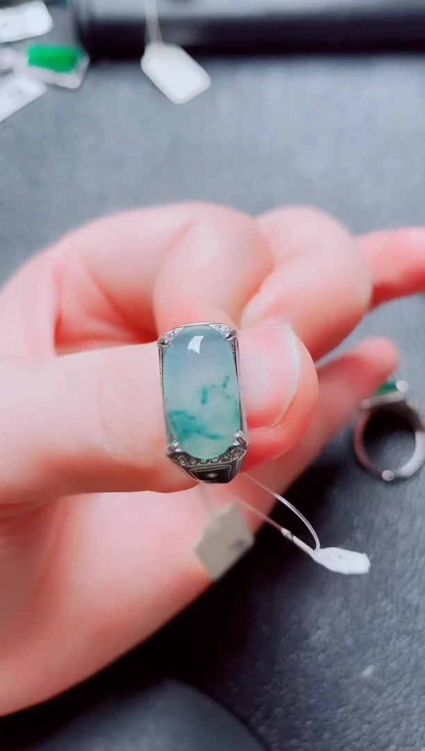 银S925镶嵌戒指翡翠1111