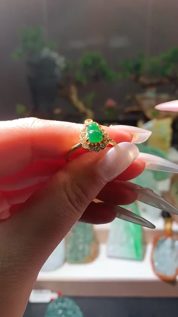 未镶嵌戒指翡翠天然翡翠A货