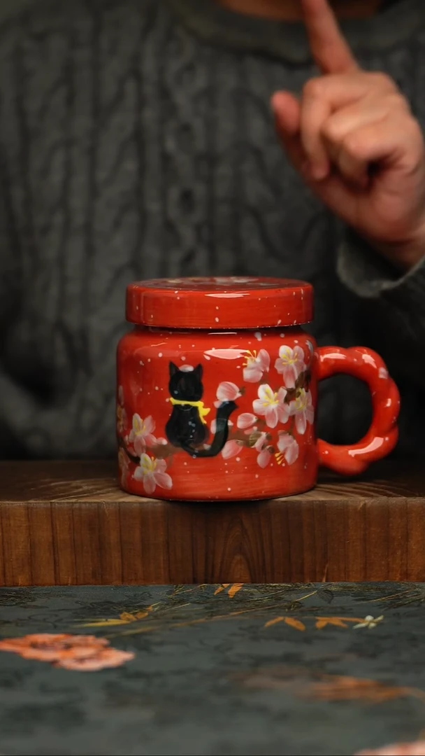 瓷片釉下彩手工手绘同款陶器