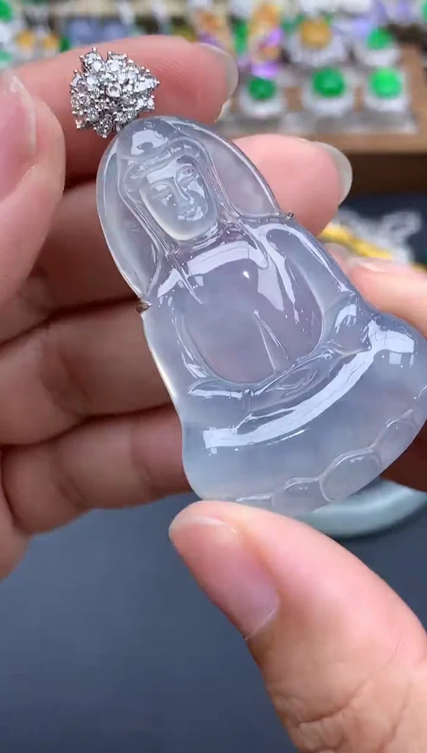 翡翠18K金镶嵌颈饰603-春日珠宝