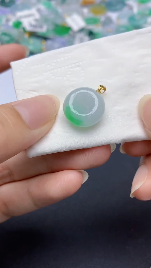 翡翠未镶嵌颈饰天然缅甸a货翡翠百元以上9元证书费自理