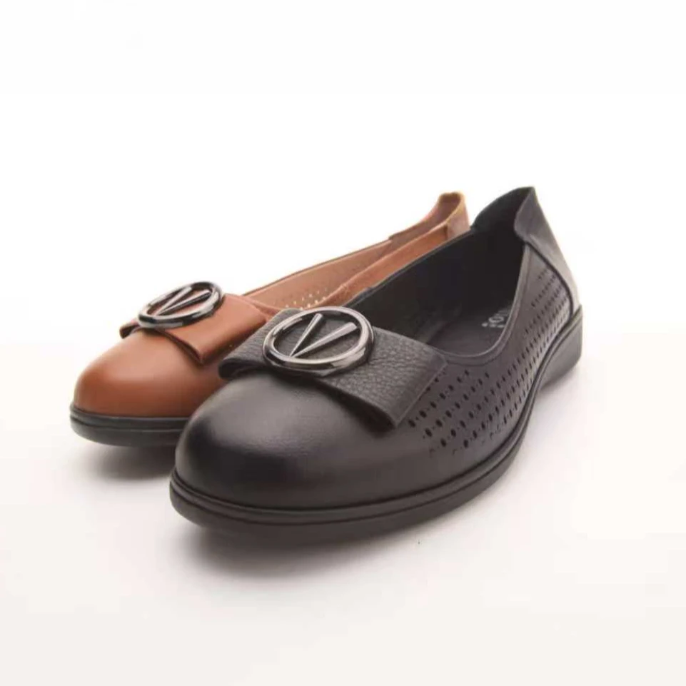 Jinho/金猴女士头层牛皮夏季镂空透气软底凉鞋C75039A*C75039C