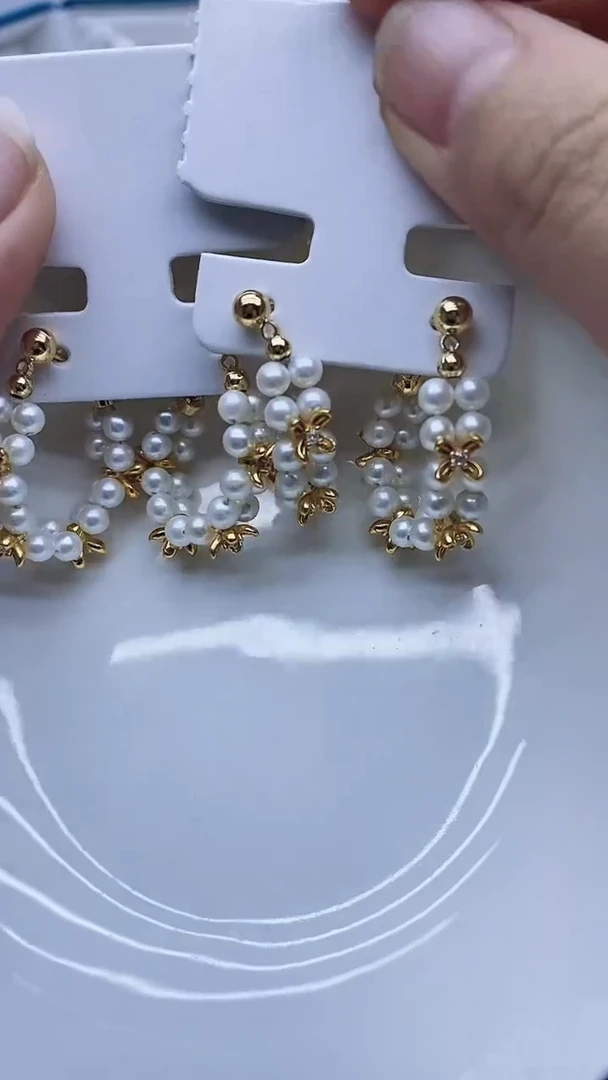 未镶嵌耳饰淡水珍珠耳环多样性发其一