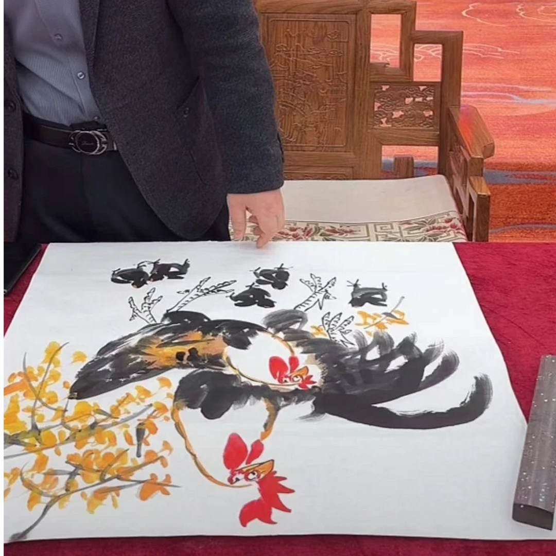 橱窗展示/大志文化WH/崔晓军老师/宣纸国画 /带证书