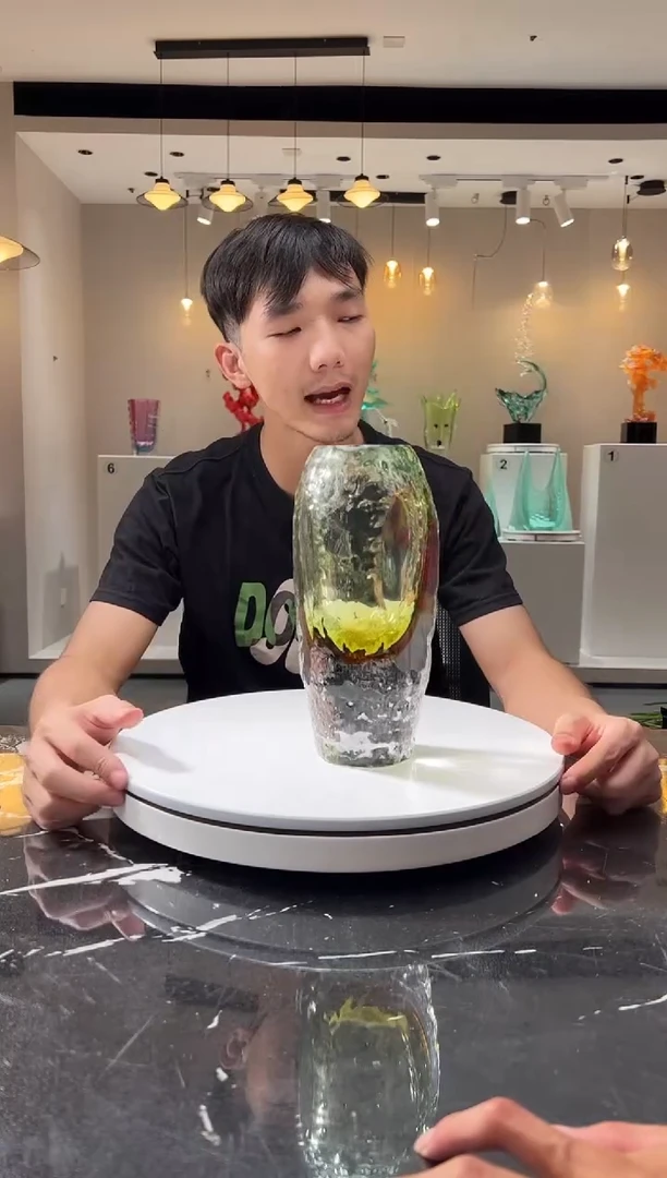 摆件巴比特美学 湖光三色花器