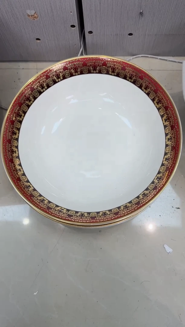 瓷片9英寸汤碗  1个