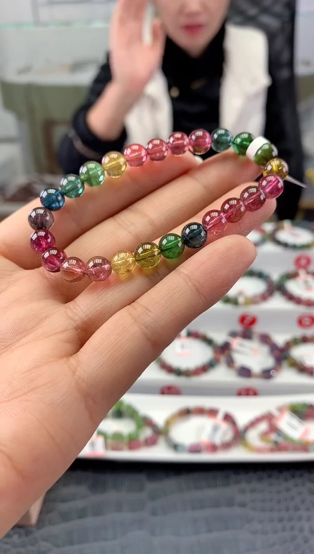 未镶嵌手串碧玺多样性发一条