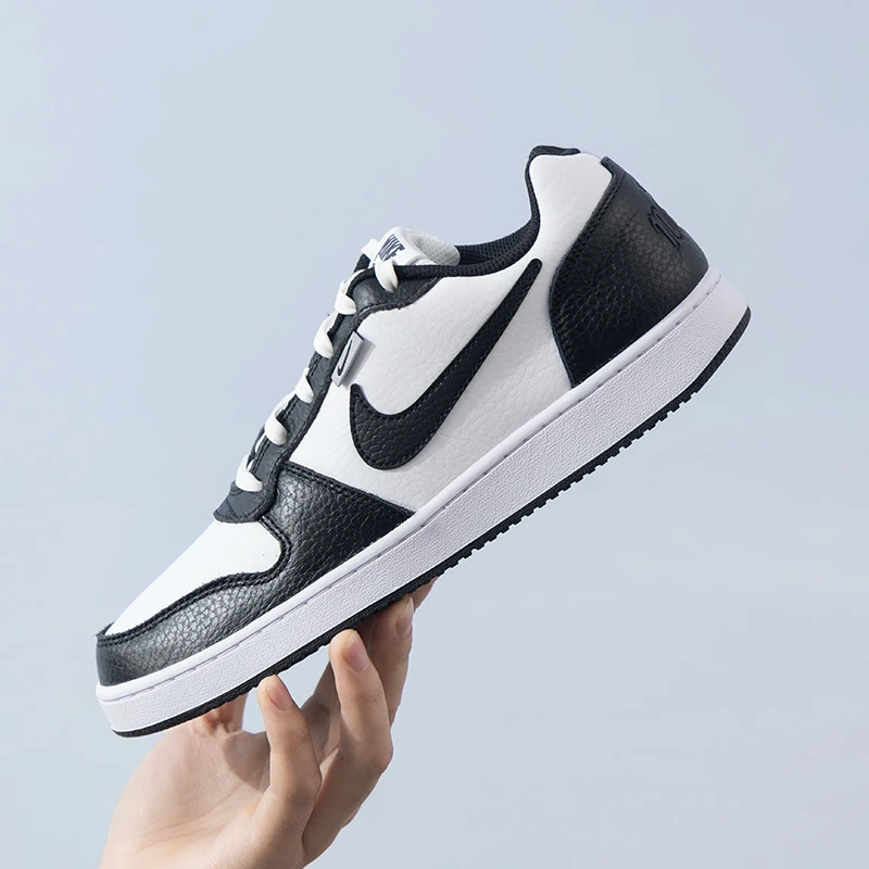 Nike耐克板鞋男鞋新款Ebernon黑白熊猫板鞋低帮透气休闲鞋 AQ1774