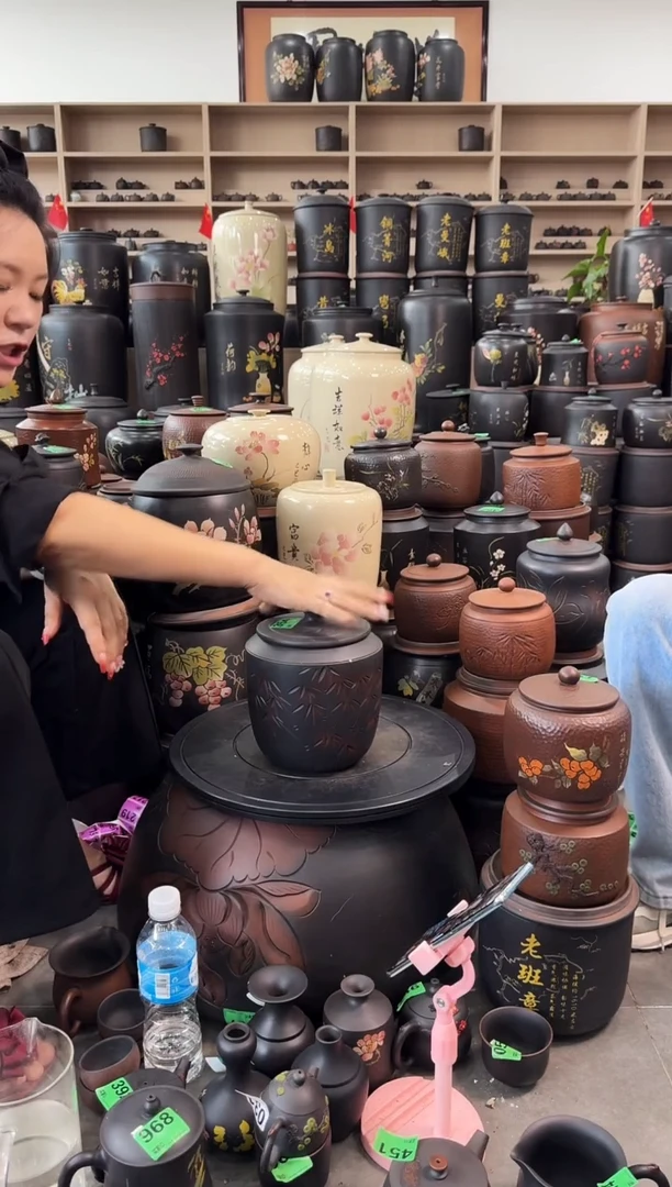 罐大大瑕疵茶叶罐 竹子方尖 354