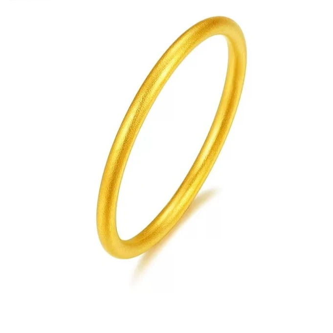 【莱俐家居专属】足金999古法素圈戒指