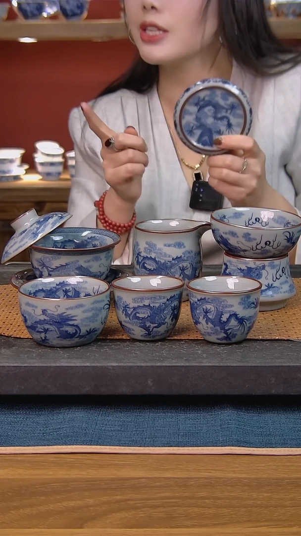 简装家用款7件套 老陶泥开片纹陶瓷茶具