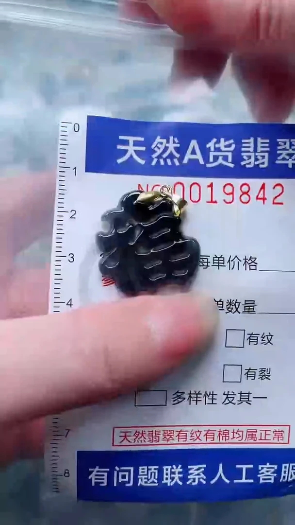 翡翠未镶嵌吊坠(不含链)1