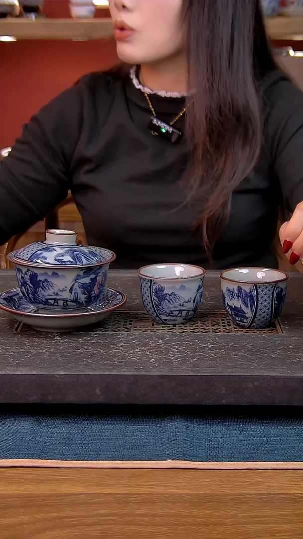 简装家用款3件套 老陶泥开片纹陶瓷茶具