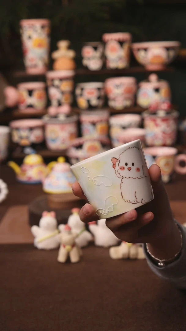 杯子景德镇原创手作陶瓷