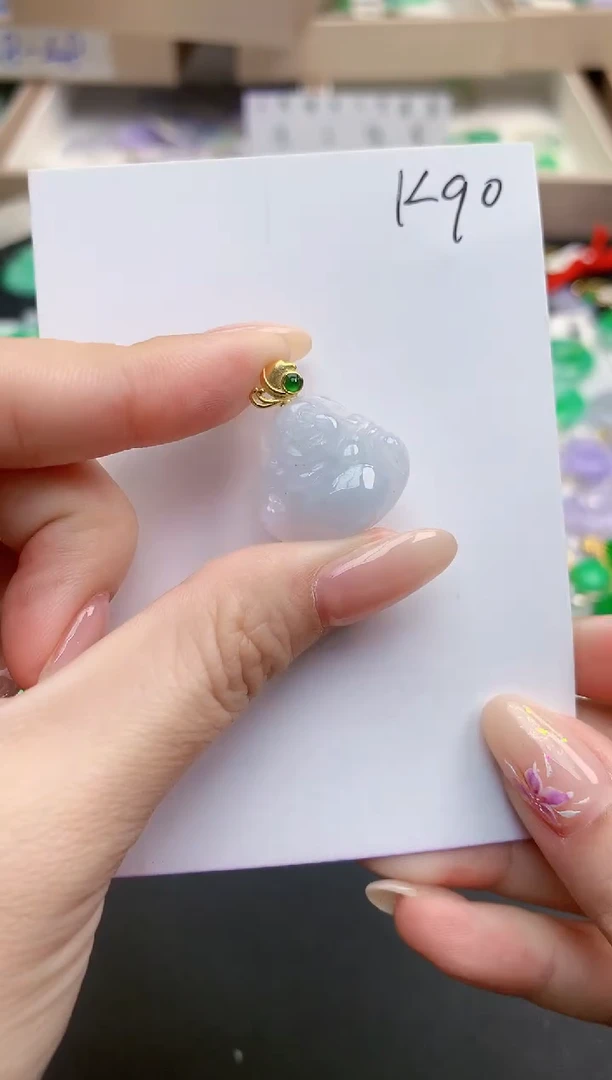 颈饰未镶嵌翡翠天然缅甸A货翡翠