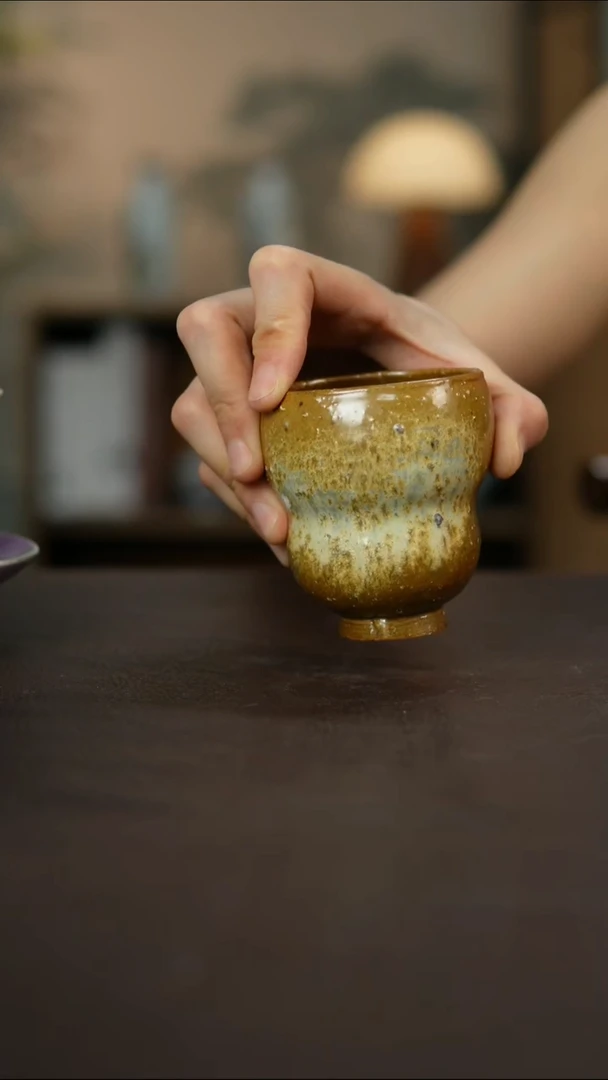 杯景德镇陶瓷杯碗柴烧多人微瑕