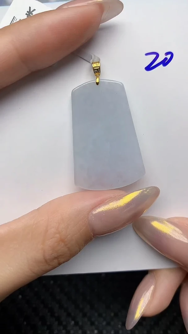 【闪购商品】翡翠颈饰18K金镶嵌天然翡翠A货