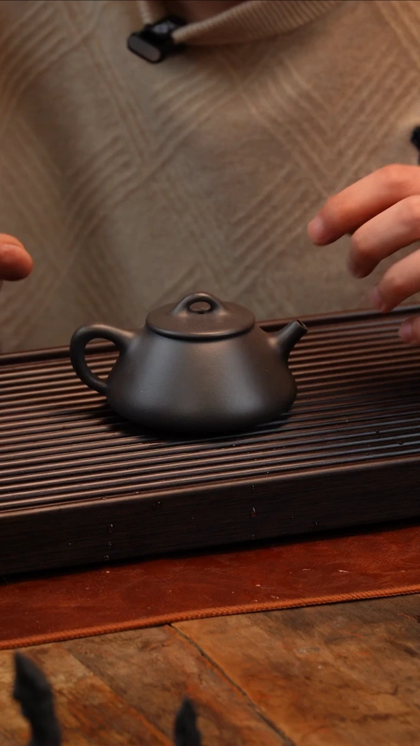 【闪购商品】紫砂茶壶天青平盖瓢