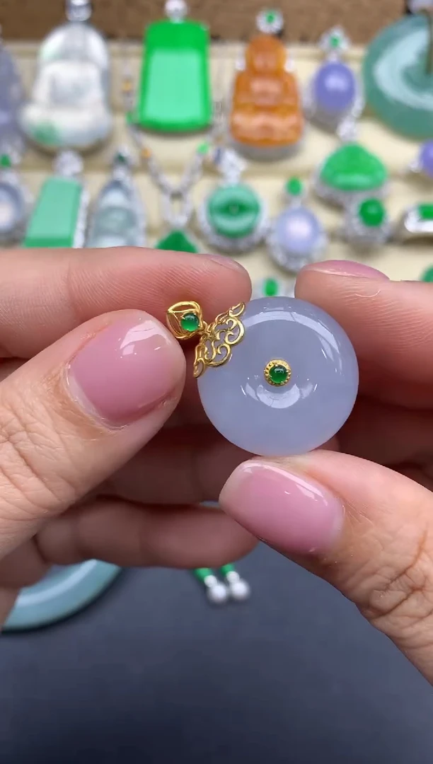 【闪购商品】翡翠颈饰18K金镶嵌282-中国好珍宝