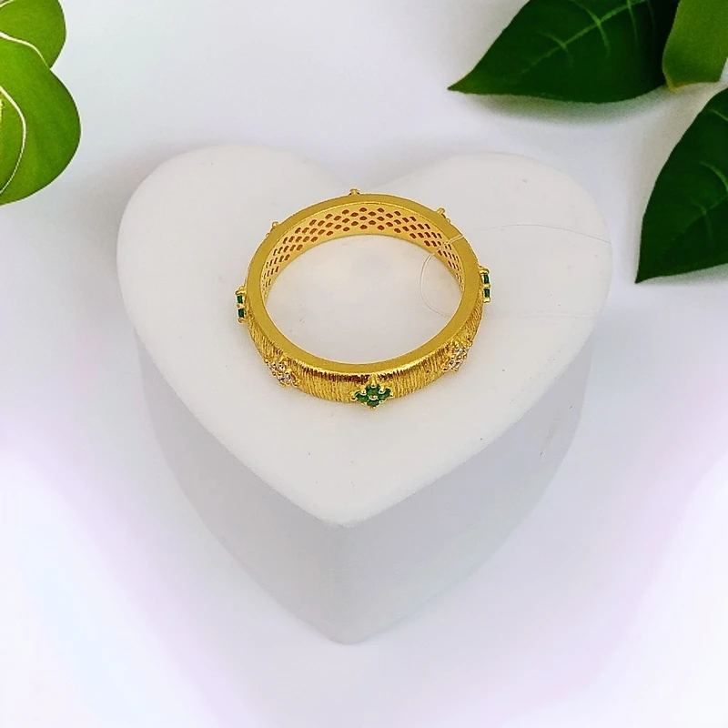 【聚鑫黄金】足金 999 拉丝布布戒指，戒指轻绕指间, 诺言长伴身旁。