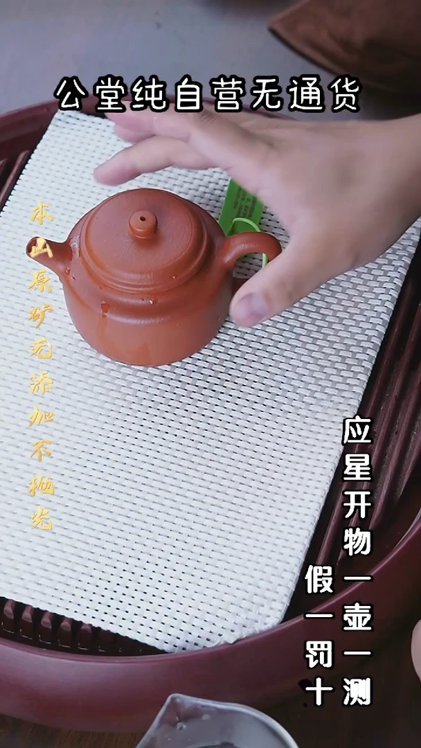 茶壶紫砂黄龙山朱泥 大亨德钟 200cc