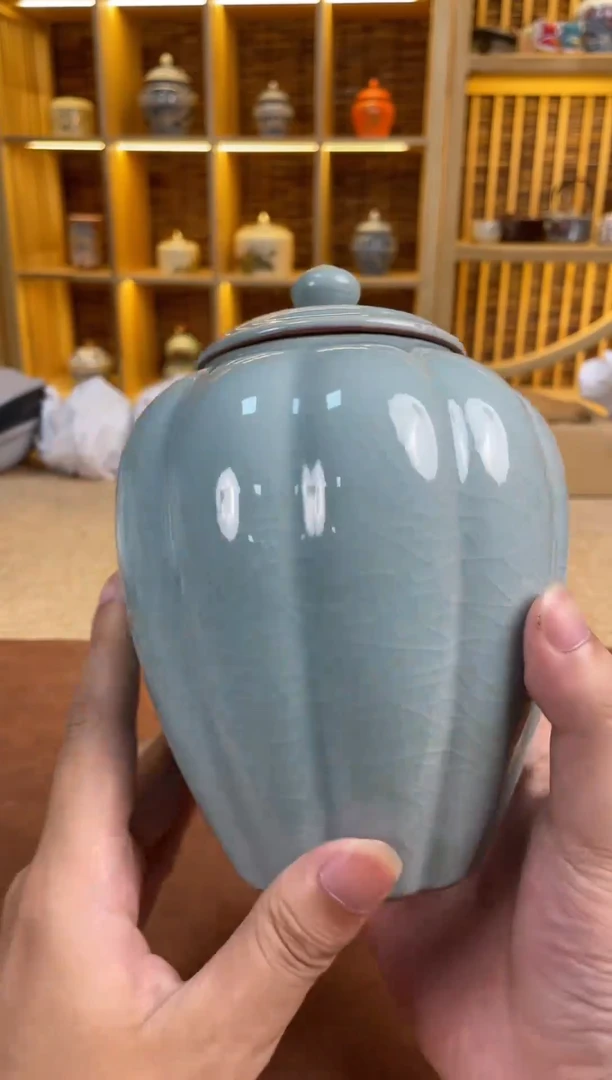 其他@@@@@@汝窑茶叶罐