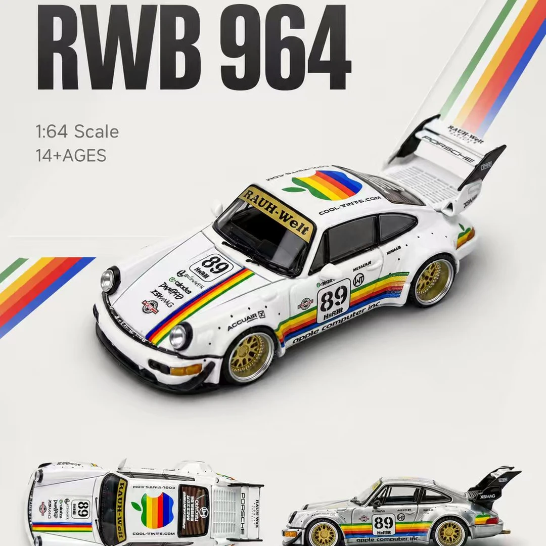 【主题端】TL 1:64 保时捷RWB 964 合金汽车模型