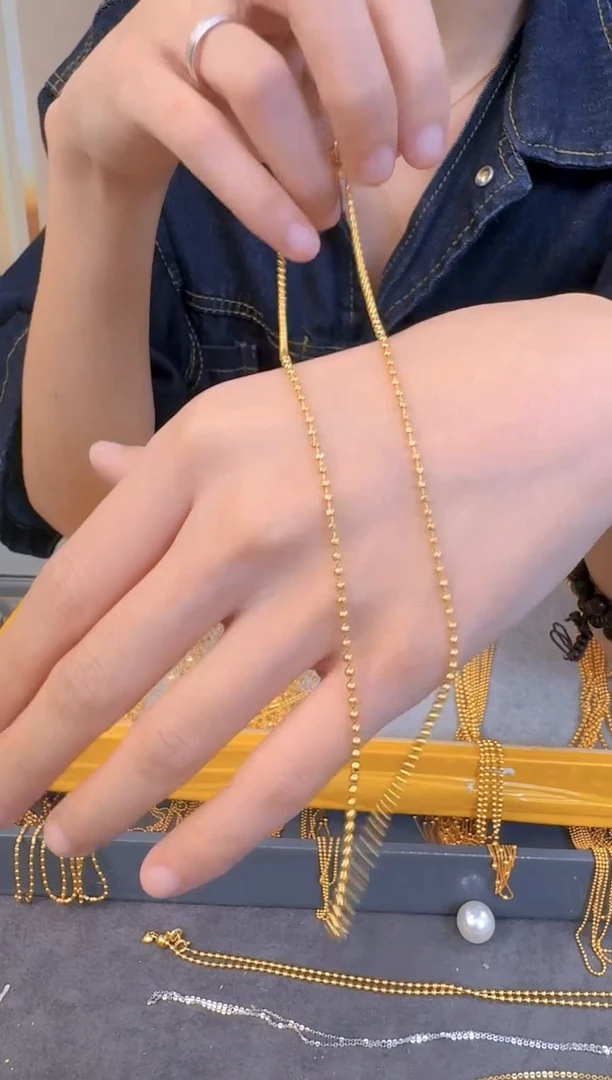 固定切面珠链45cm 4.2g（多样性发货）