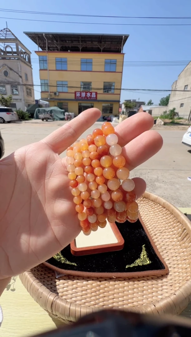 水晶手链未镶嵌兔毛 6mm 多样性发一