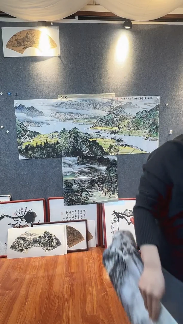 国画一***心高勇利小六尺山水横幅