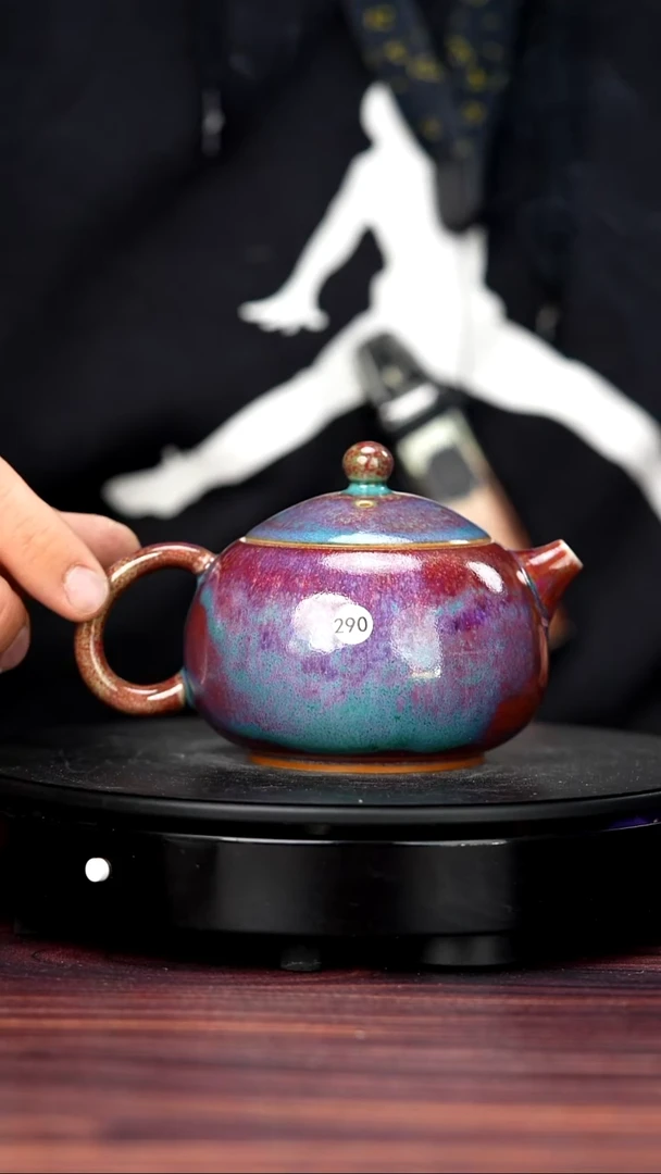 壶瓷290#李盼龙一级品原矿钧瓷西施壶