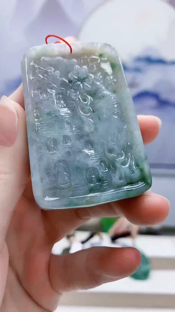 未镶嵌定制翡翠4852ry-毛货挂件100