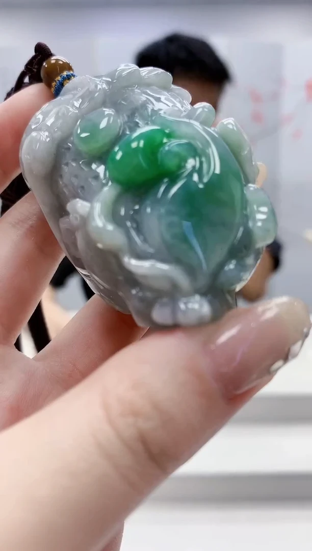 未镶嵌定制翡翠5028jw-毛货挂件34