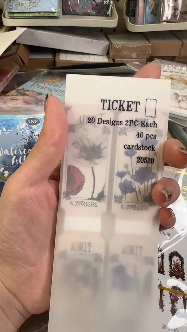 ticket邮票便签1款 1单不发