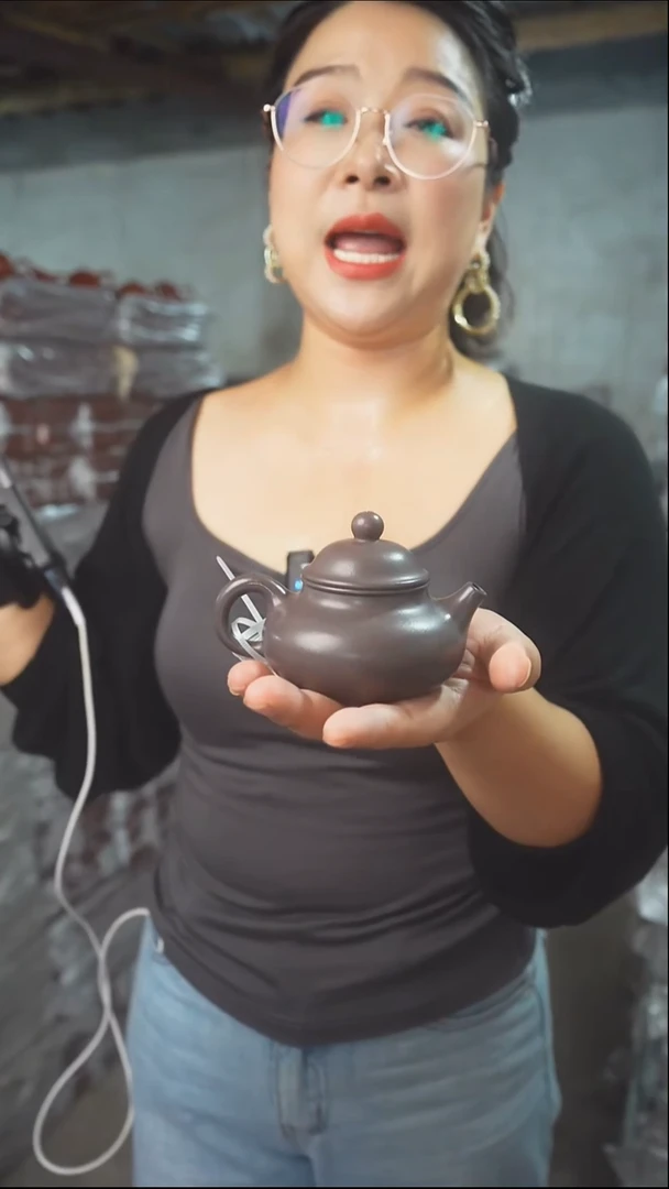 茶壶紫砂青灰容天壶