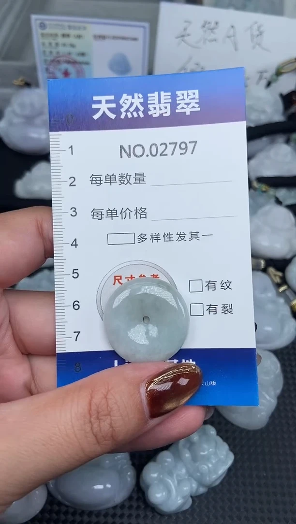 颈饰未镶嵌翡翠天然A货翡翠纯2797