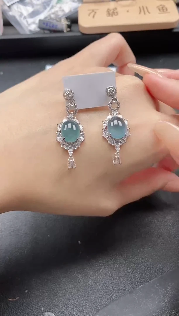 翡翠戒指银S925镶嵌51511