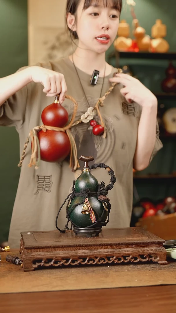 261号精品天然大漆酒葫芦一物一拍~