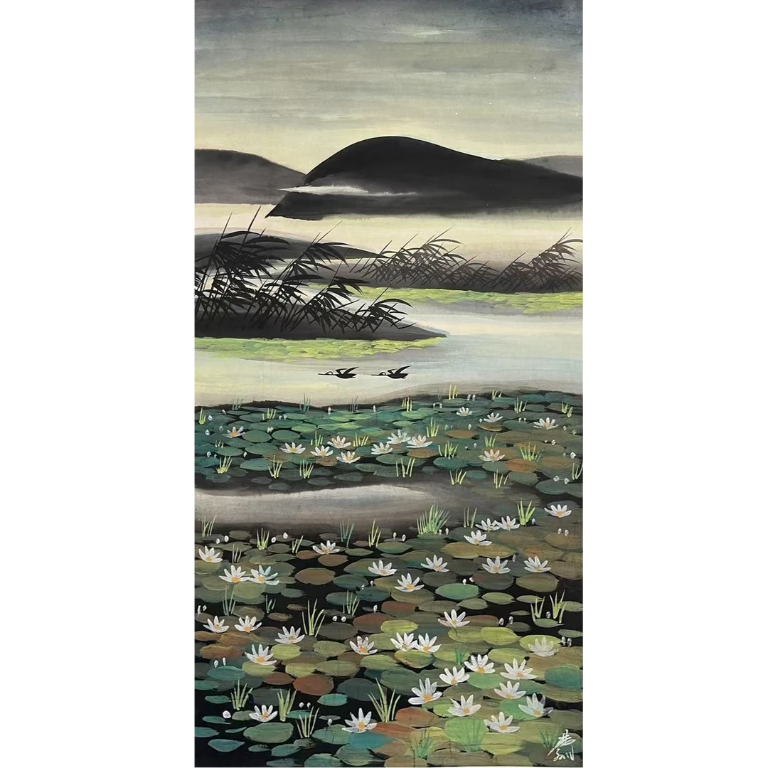 3-393 风景 尺寸68*137 纸本镜心